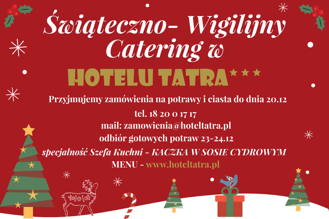Hotel Tatra Zakopane - świąteczny catering